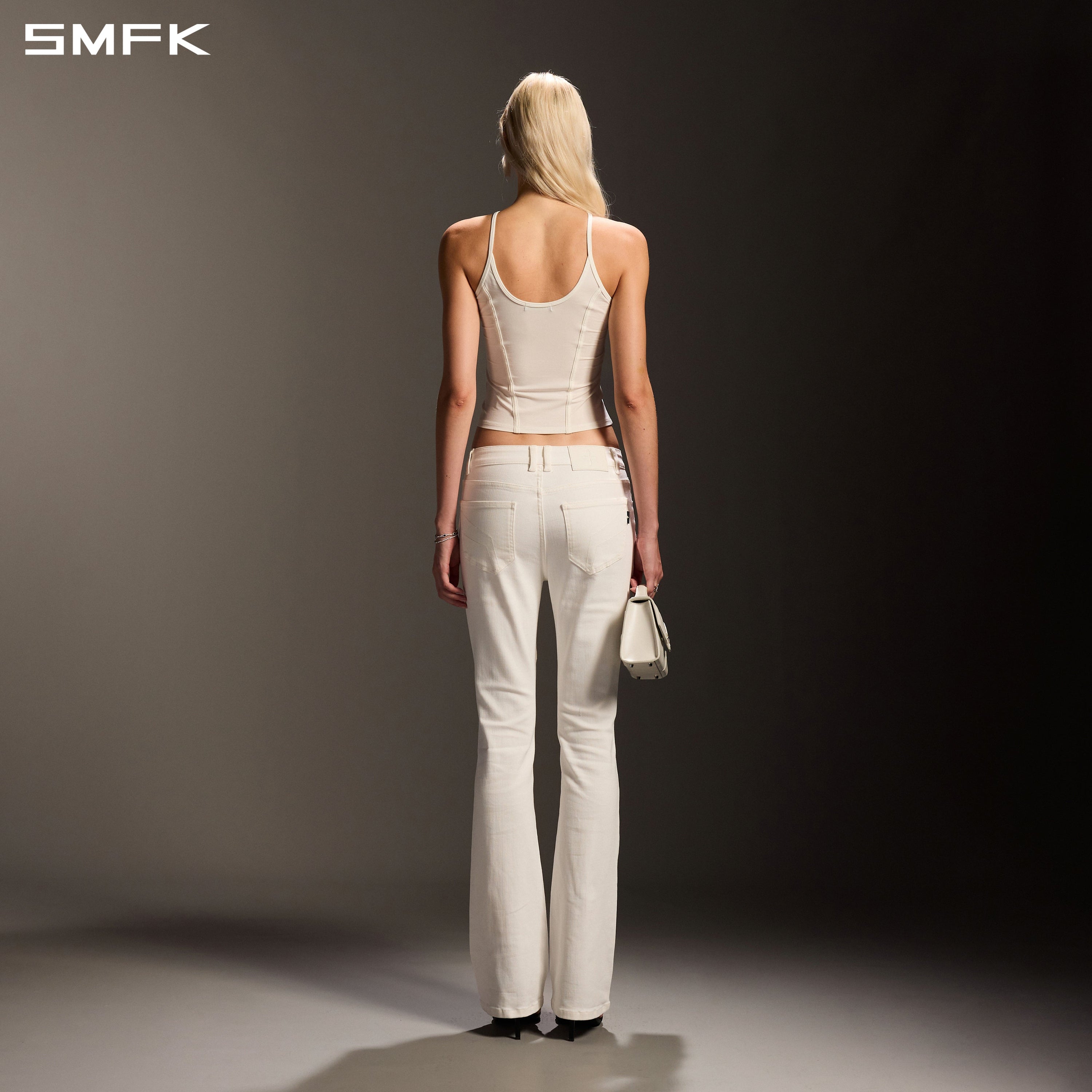MIRAGE SIREN EVENING SLIM CAMISOLE/LENZING MODAL+SILK CLOUD WHITE