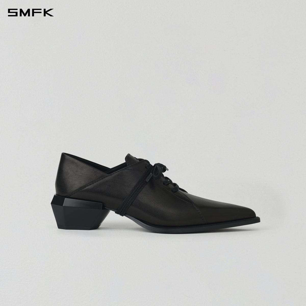 WIZARD DERBY SHOES/CALF/W WILD BLACK