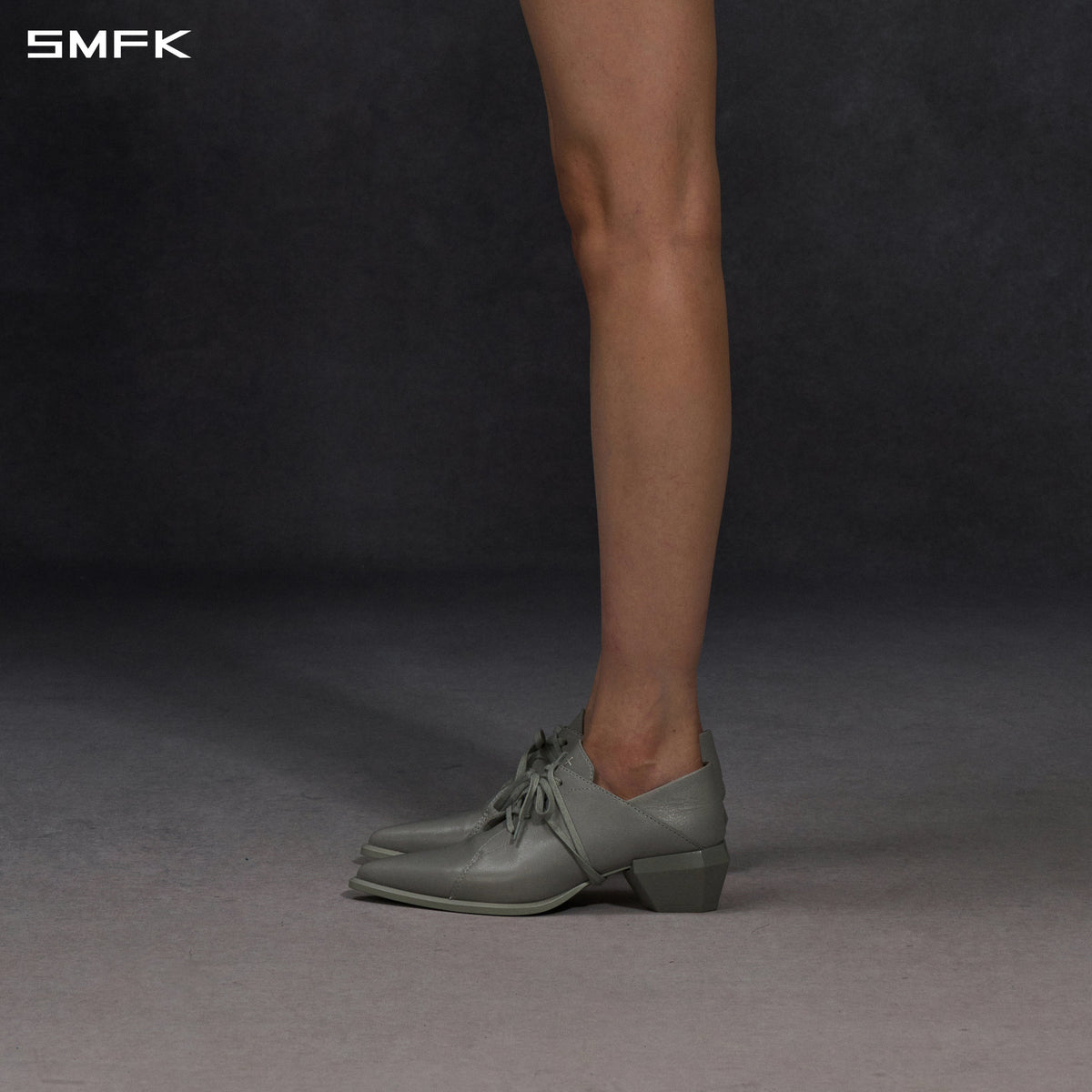 WIZARD DERBY SHOES/CALF/W GLACIER GREY