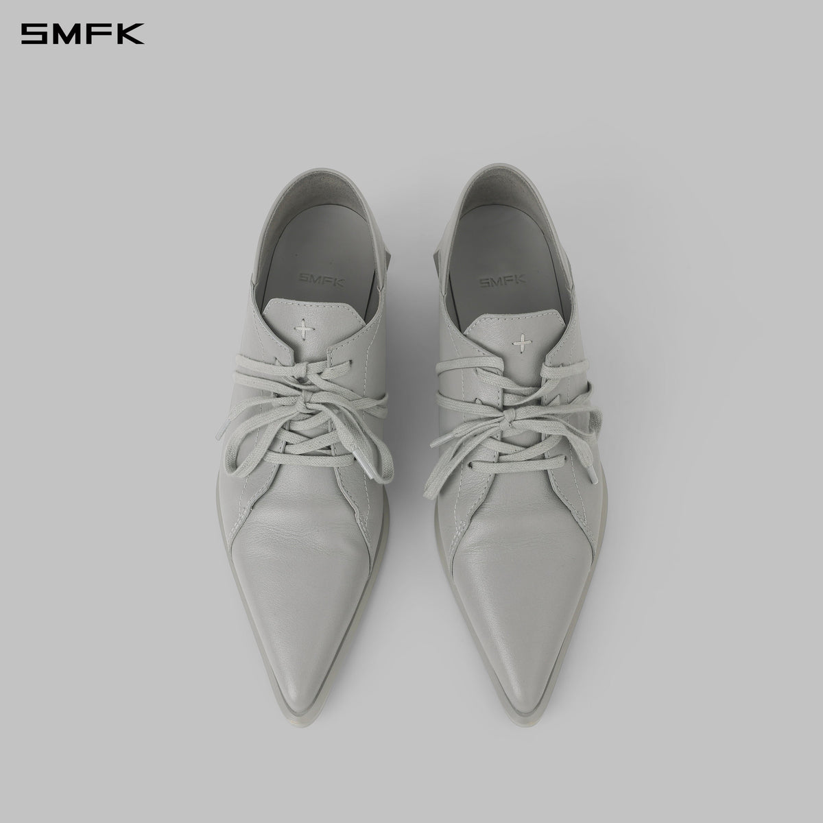 WIZARD DERBY SHOES/CALF/W GLACIER GREY