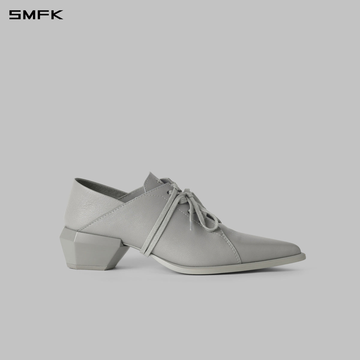 WIZARD DERBY SHOES/CALF/W GLACIER GREY