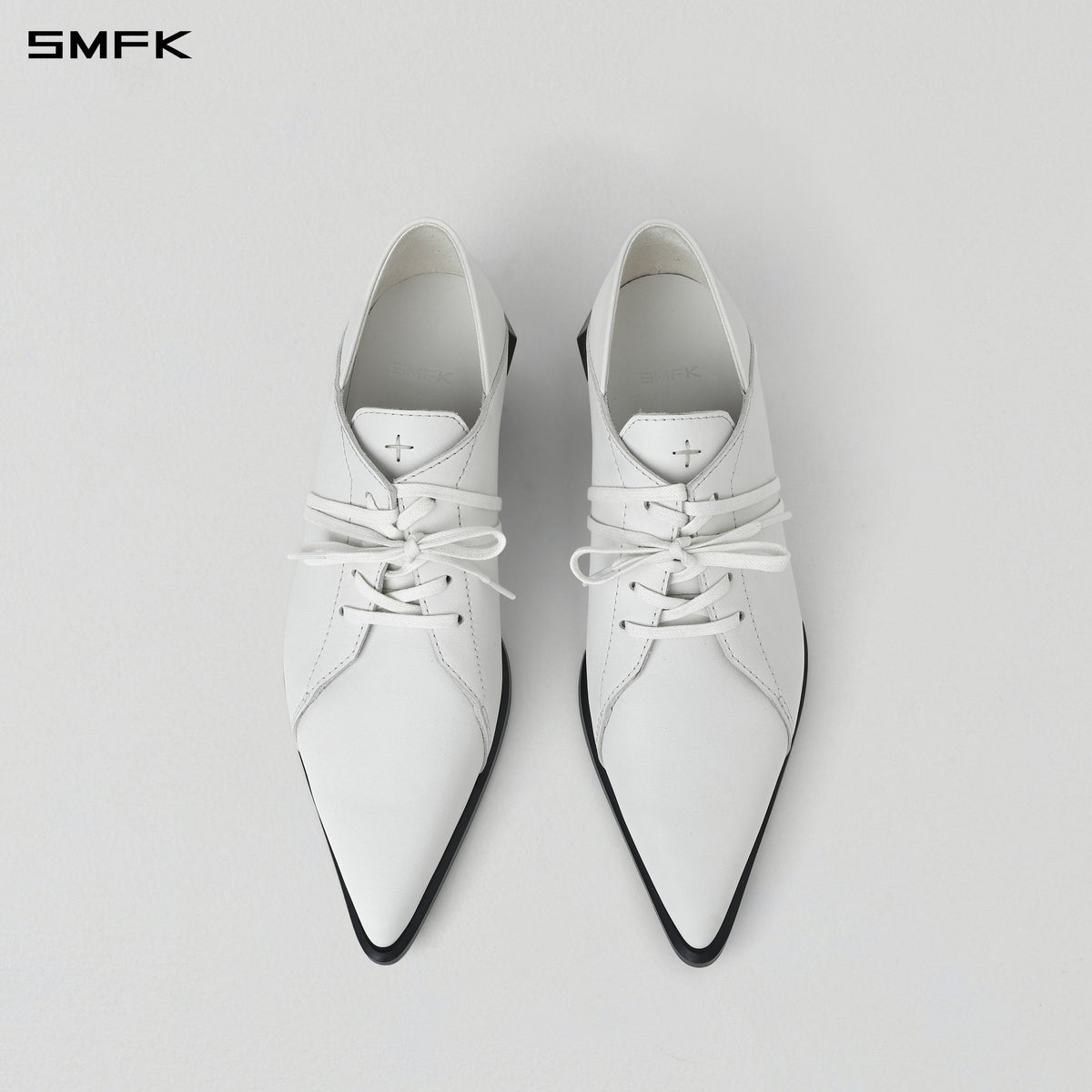 WIZARD DERBY SHOES/CALF/W CLOUD WHITE