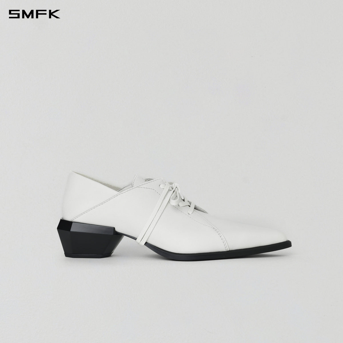 WIZARD DERBY SHOES/CALF/W CLOUD WHITE