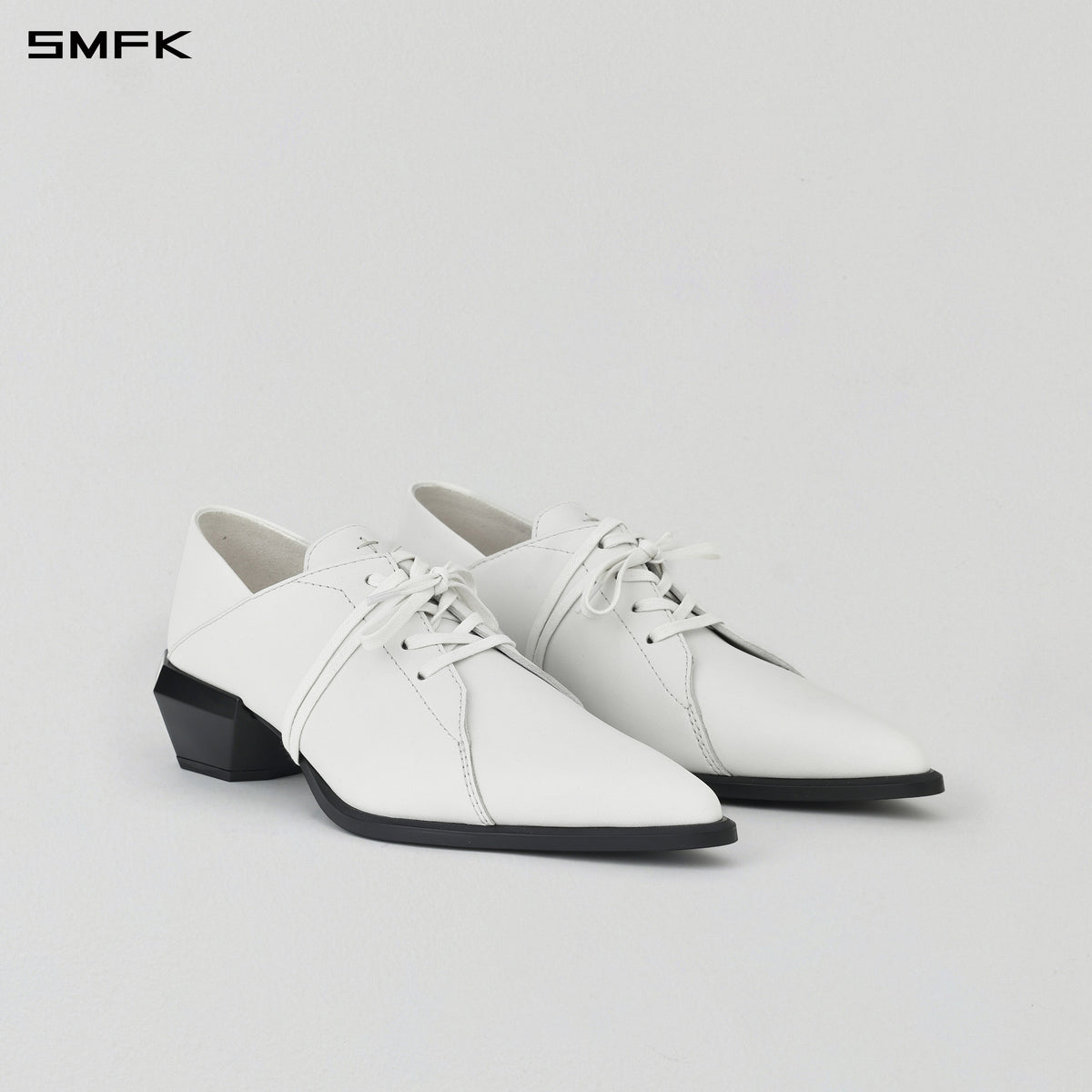 WIZARD DERBY SHOES/CALF/W CLOUD WHITE