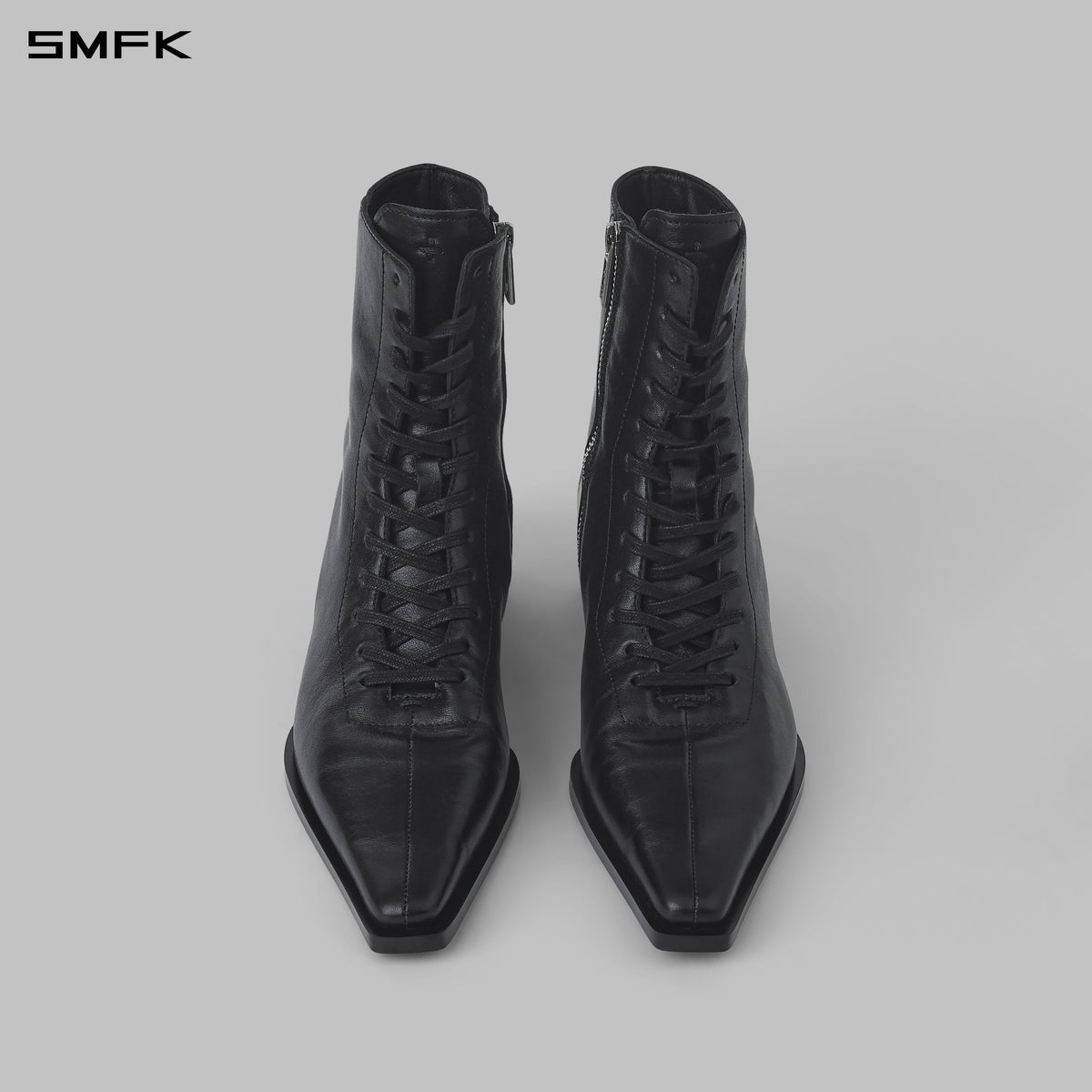 MAGIC MID-TOP OXFORD SHOES/CALF/W WILD BLACK