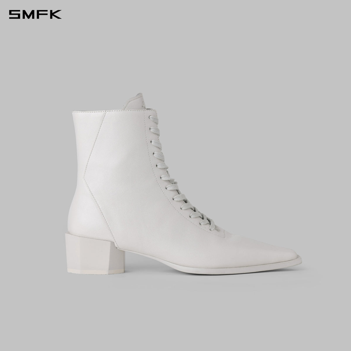 MAGIC MID-TOP OXFORD SHOES/CALF/W CLOUD WHITE