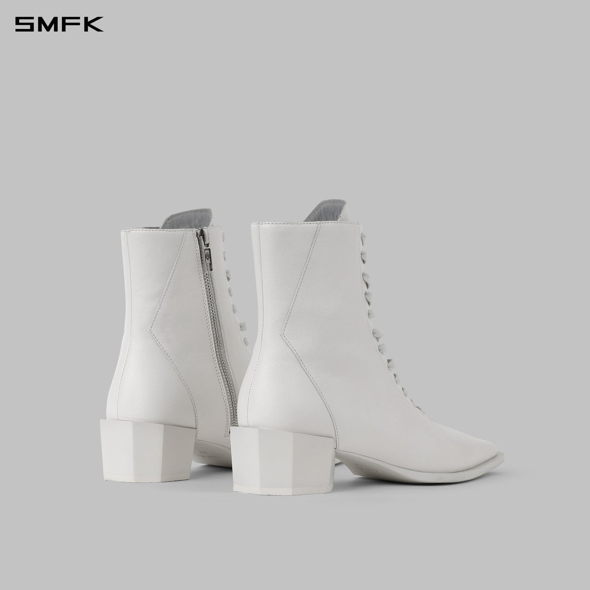 MAGIC MID-TOP OXFORD SHOES/CALF/W CLOUD WHITE