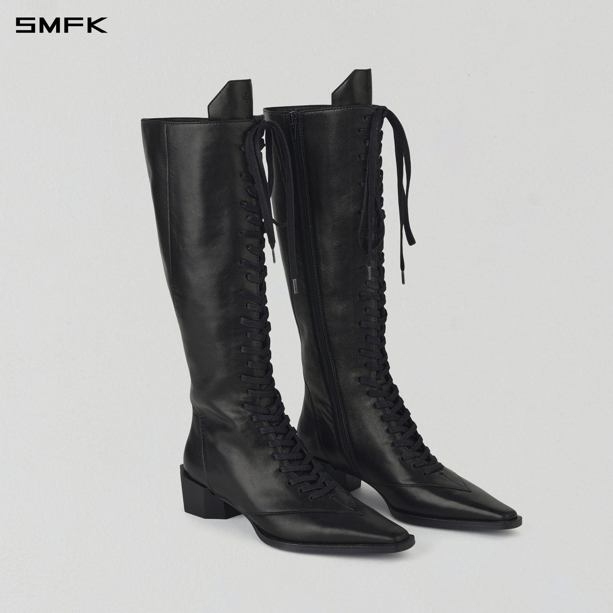 MAGIC TALL OXFORD BOOTS/CALF/W WILD BLACK