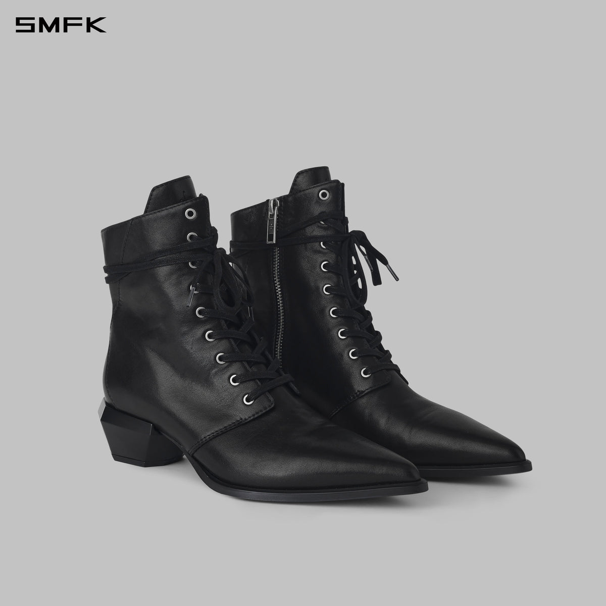 WIZARD MOTORCYCLE BOOTS/COW LEATHER/W WILD BLACK
