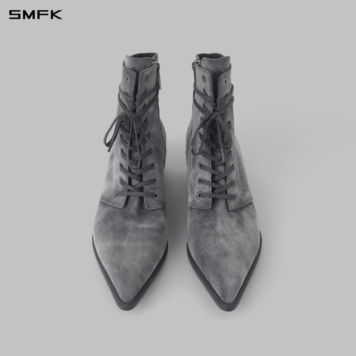 WIZARD MOTORCYCLE BOOTS/COW LEATHER/W DUSTY GREY