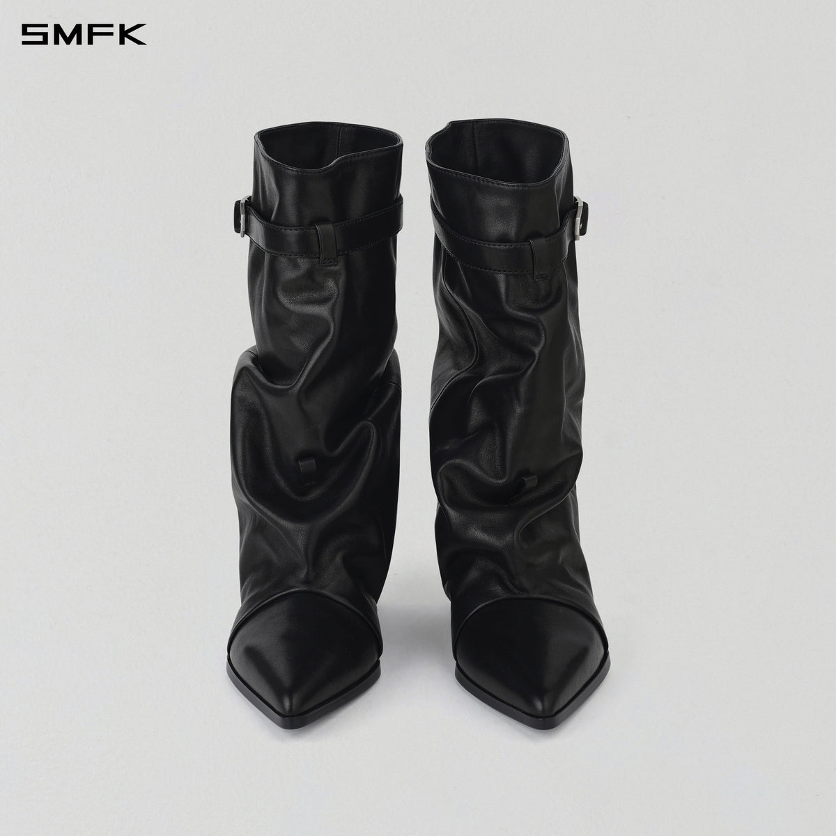 WIZARD MID-CALF COWBOY BOOTS/CALF/W WILD BLACK
