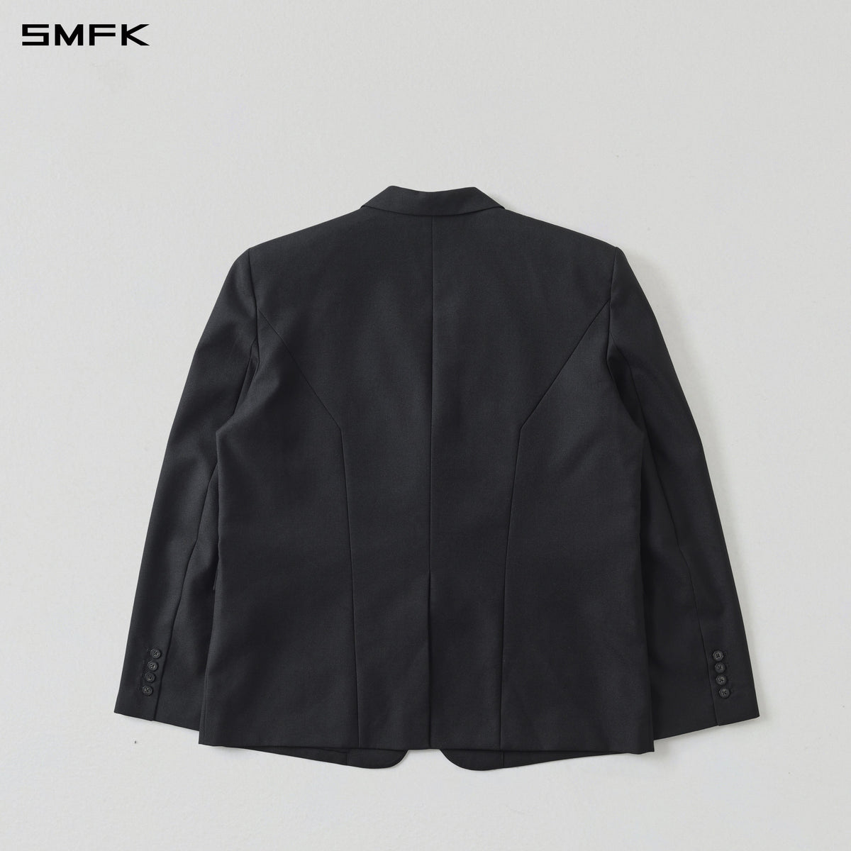 MYTH AEOLUS MUTATION LOOSE DOUBLE SUIT/WOOL+POLYESTER/U MIDNIGHT BLACK