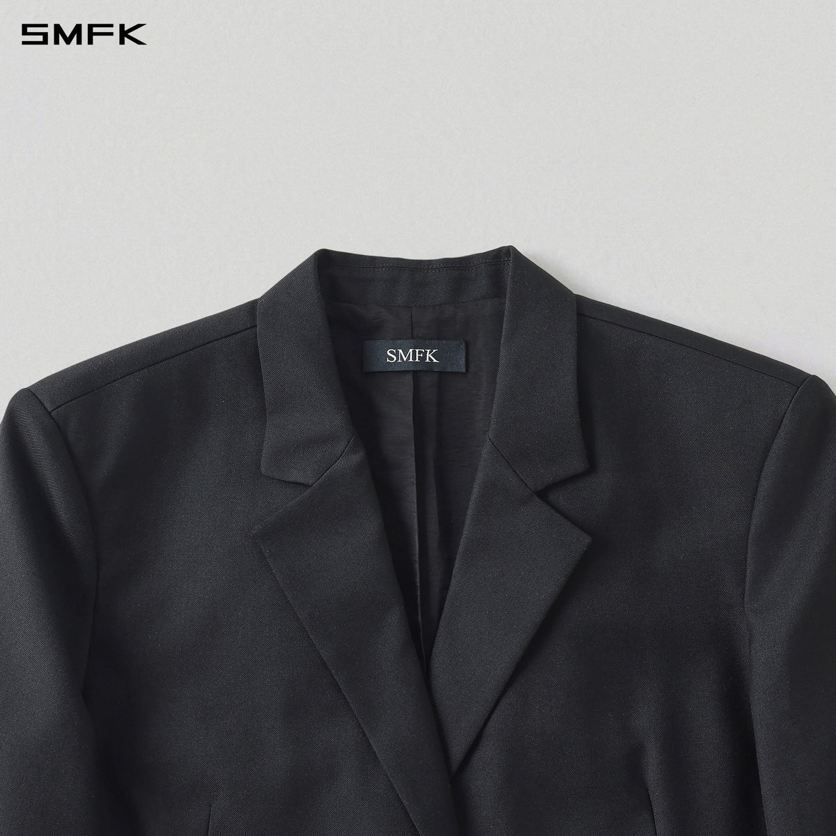 MYTH AEOLUS MUTATION LOOSE DOUBLE SUIT/WOOL+POLYESTER/U MIDNIGHT BLACK