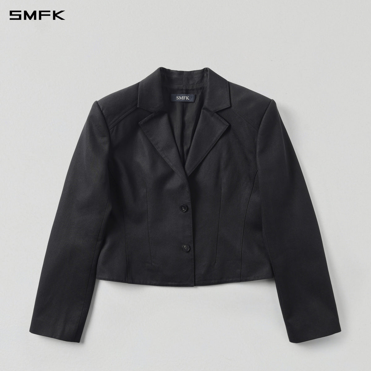PERMANENT MEDITATE SHORT FORMAL SUIT/LENZING TENCEL+COTTON MIDNIGHT BLACK