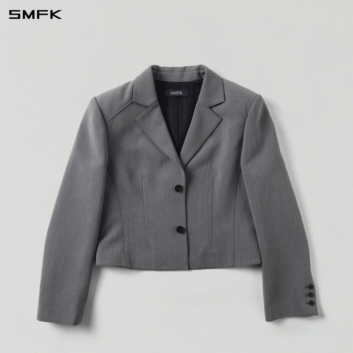 PERMANENT MEDITATE SHORT FORMAL SUIT/POLYESTER+VISCOSE+SPANDEX+WOOL STORM GREY
