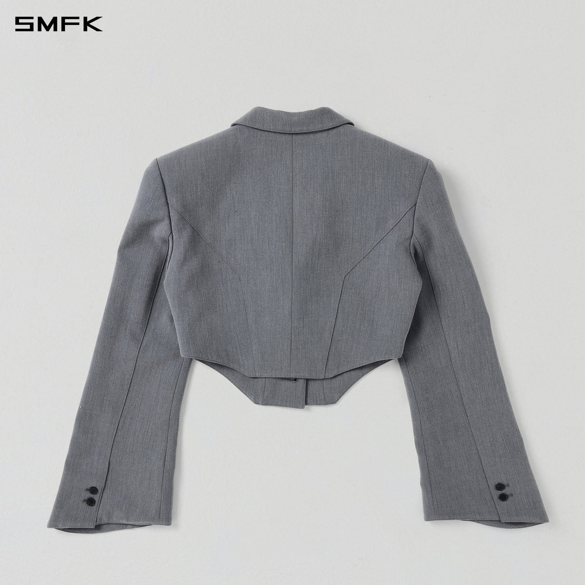 MYTH AEOLUS SHORT EVENING SUIT/POLYESTER+VISCOSE+SPANDEX+WOOL STORM GREY