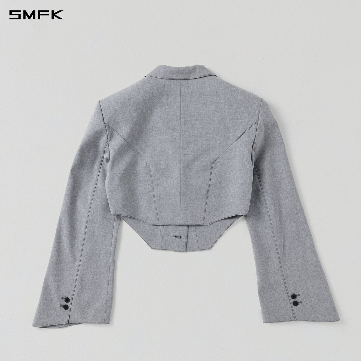 MYTH AEOLUS SHORT EVENING SUIT/POLYESTER+RAYON+LYOCELL GLACIER GREY