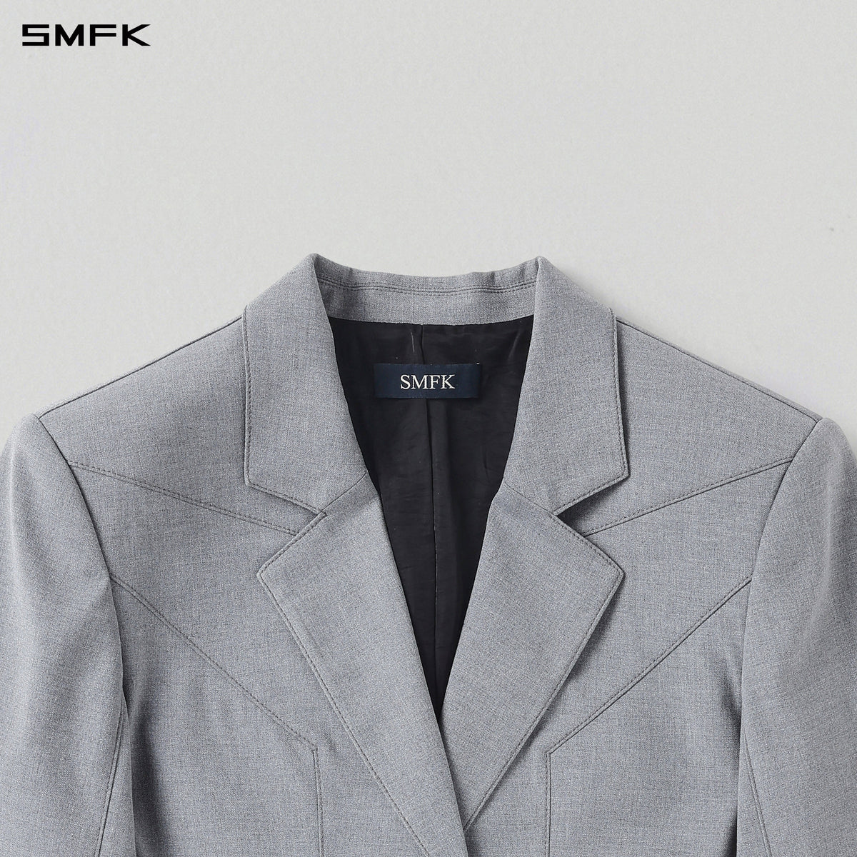 MYTH AEOLUS SHORT EVENING SUIT/POLYESTER+RAYON+LYOCELL GLACIER GREY