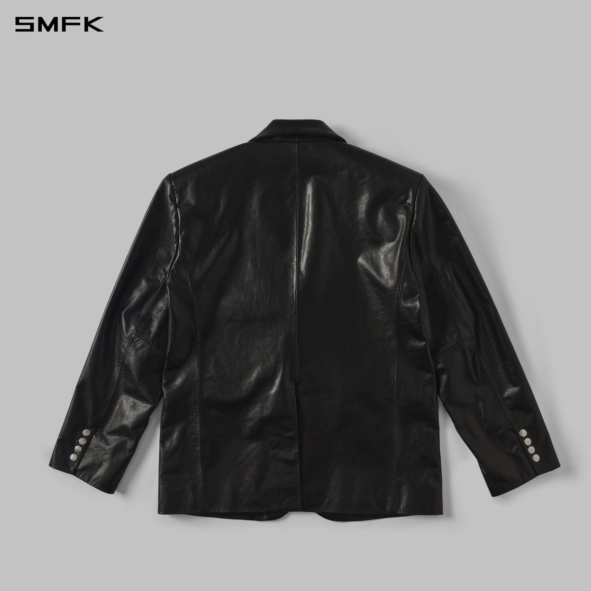 PERMANENT PROTO LEATHER SUIT/SOFT WAX CALF LEATHER/U MIDNIGHT BLACK