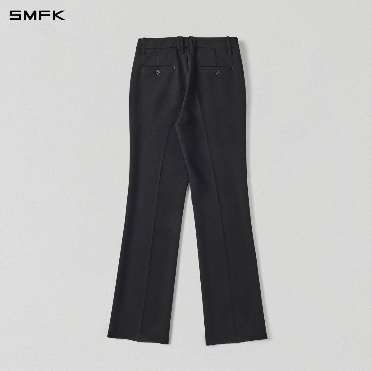 MIRAGE SIREN MIST SLIM FORMAL PANTS/POLYESTER+VISCOSE+SPANDEX+WOOL MIDNIGHT BLACK