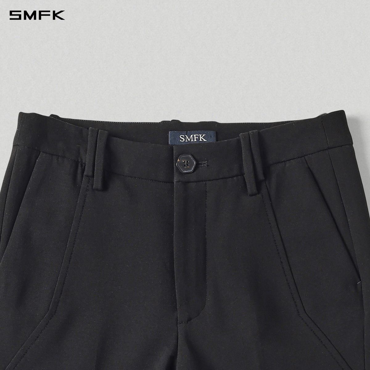 MIRAGE SIREN MIST SLIM FORMAL PANTS/POLYESTER+VISCOSE+SPANDEX+WOOL MIDNIGHT BLACK