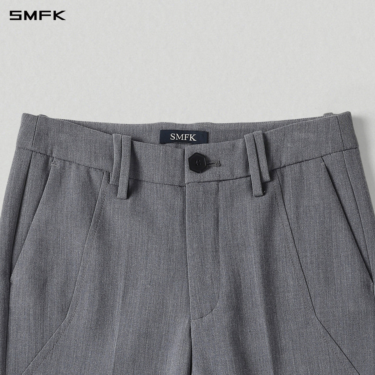 MIRAGE SIREN MIST SLIM FORMAL PANTS/POLYESTER+VISCOSE+SPANDEX+WOOL STORM GREY