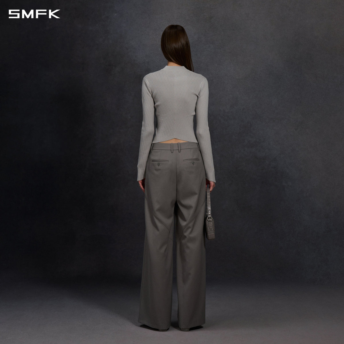 MYTH AEOLUS SYMMETRY TOWER FORMAL PANTS/WOOL/W MIST GREY
