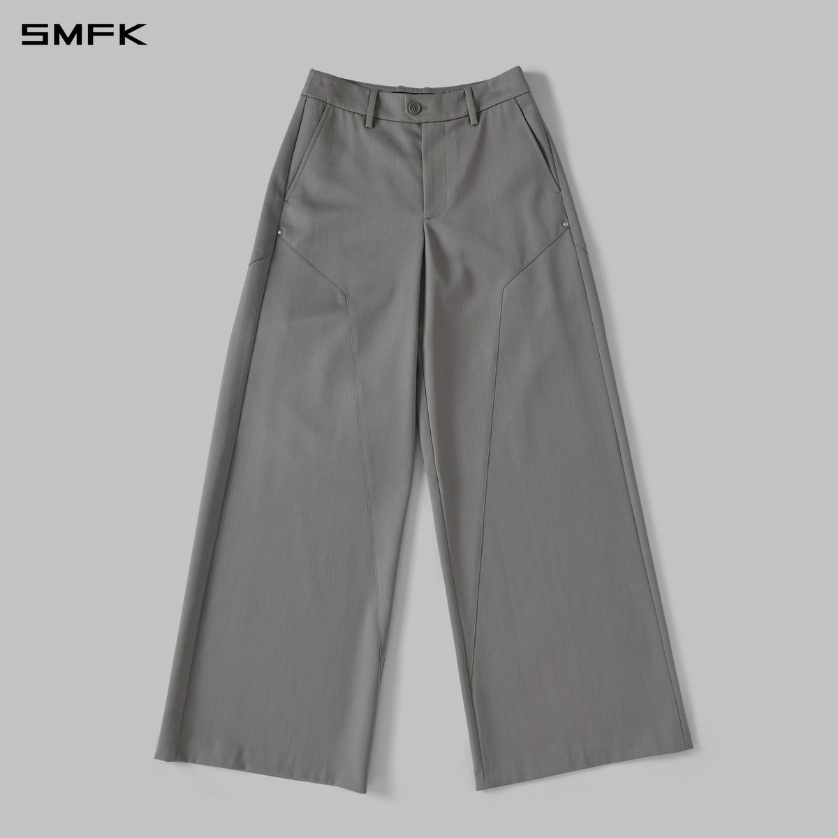 MYTH AEOLUS SYMMETRY TOWER FORMAL PANTS/WOOL/W MIST GREY