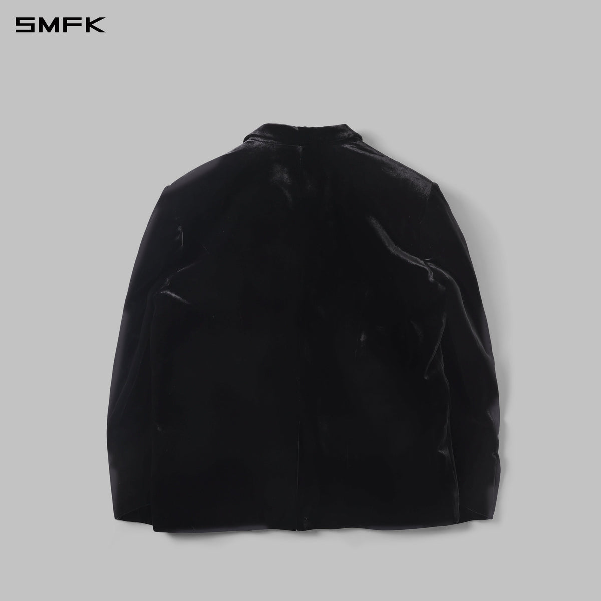MYTH AEOLUS SYMMETRY LOOSE FORMAL SUIT/SILK VELVET/U BLACK VELVET