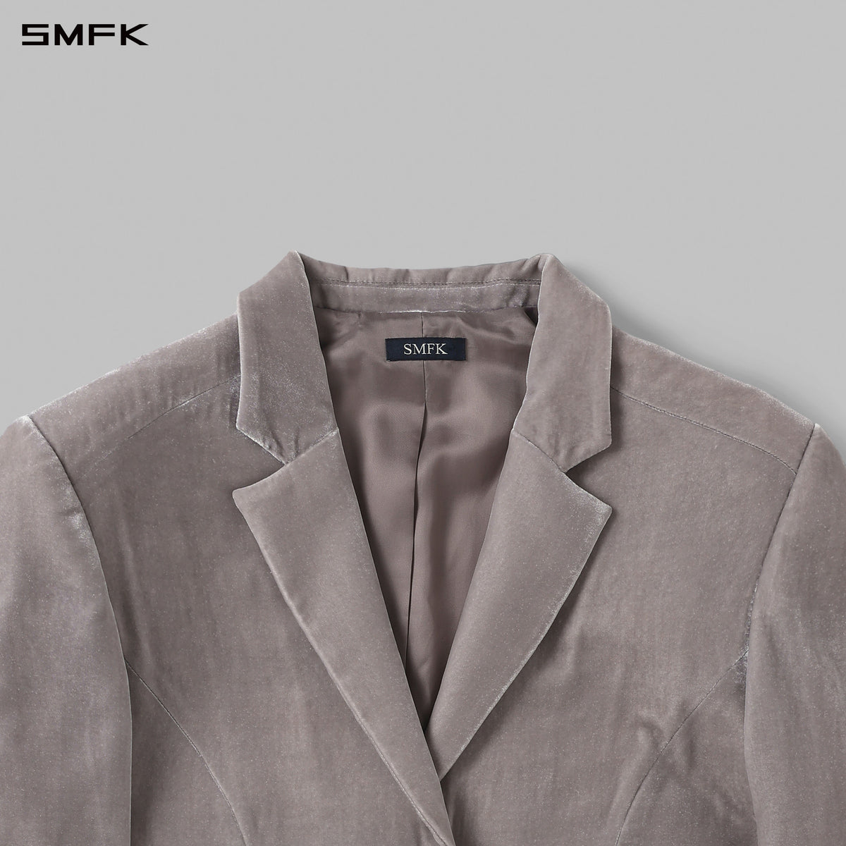 MYTH AEOLUS SYMMETRY LOOSE FORMAL SUIT/SILK VELVET/U SLIVER VELVET