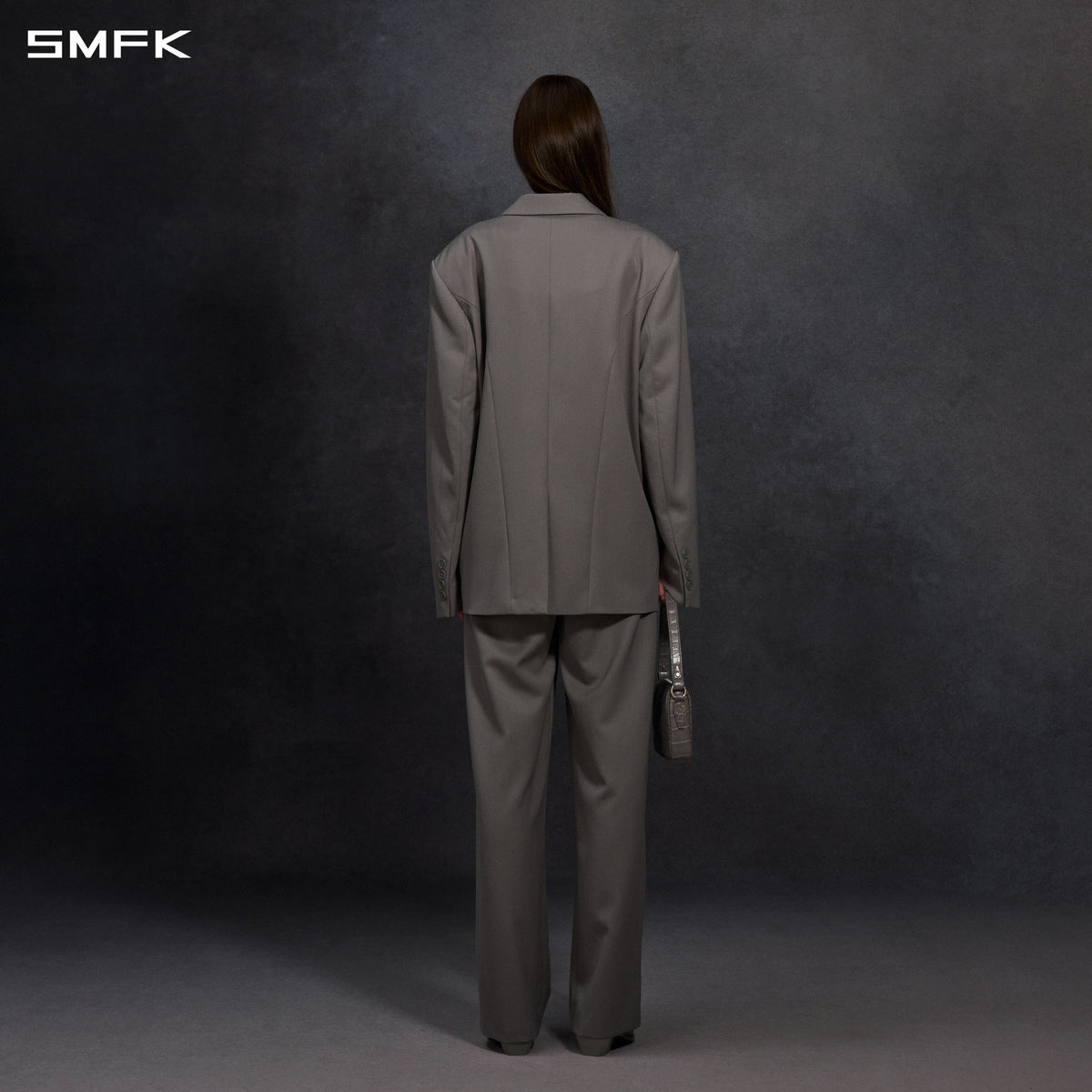 MYTH AEOLUS SYMMETRY LOOSE FORMAL SUIT/WOOL/U MIST GREY