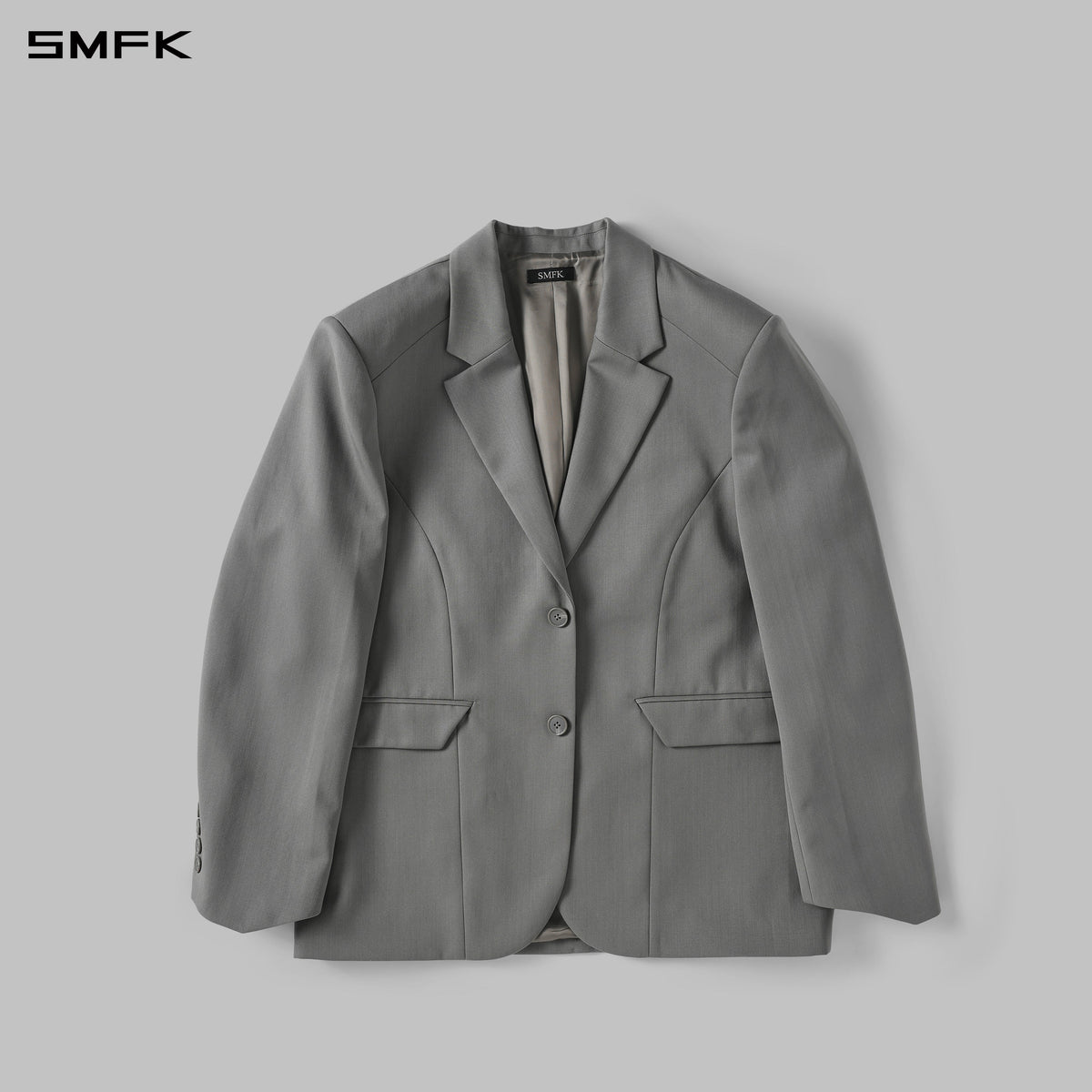 MYTH AEOLUS SYMMETRY LOOSE FORMAL SUIT/WOOL/U MIST GREY
