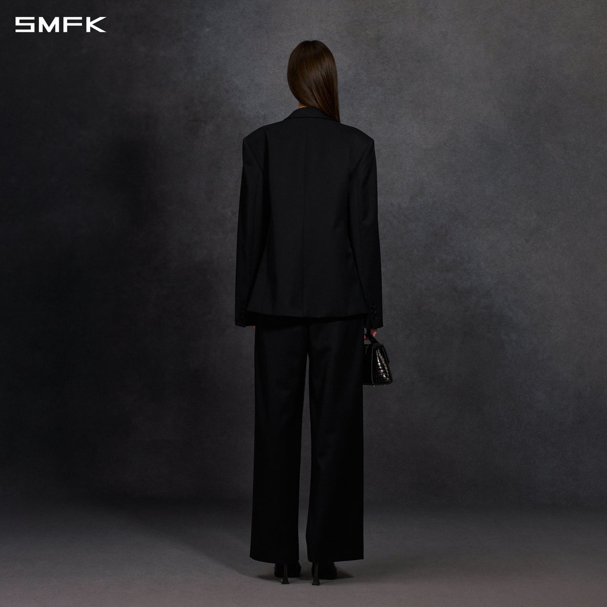 MYTH AEOLUS SYMMETRY SLIM FORMAL SUIT/WOOL WILD BLACK