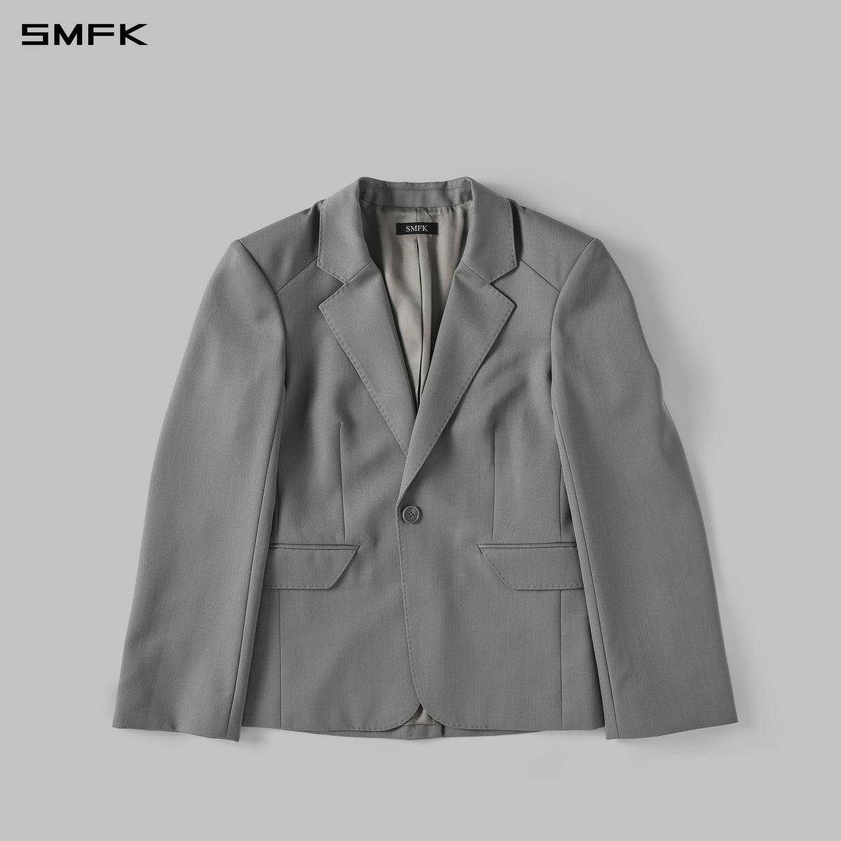 MYTH AEOLUS SYMMETRY SLIM FORMAL SUIT/WOOL MIST GREY