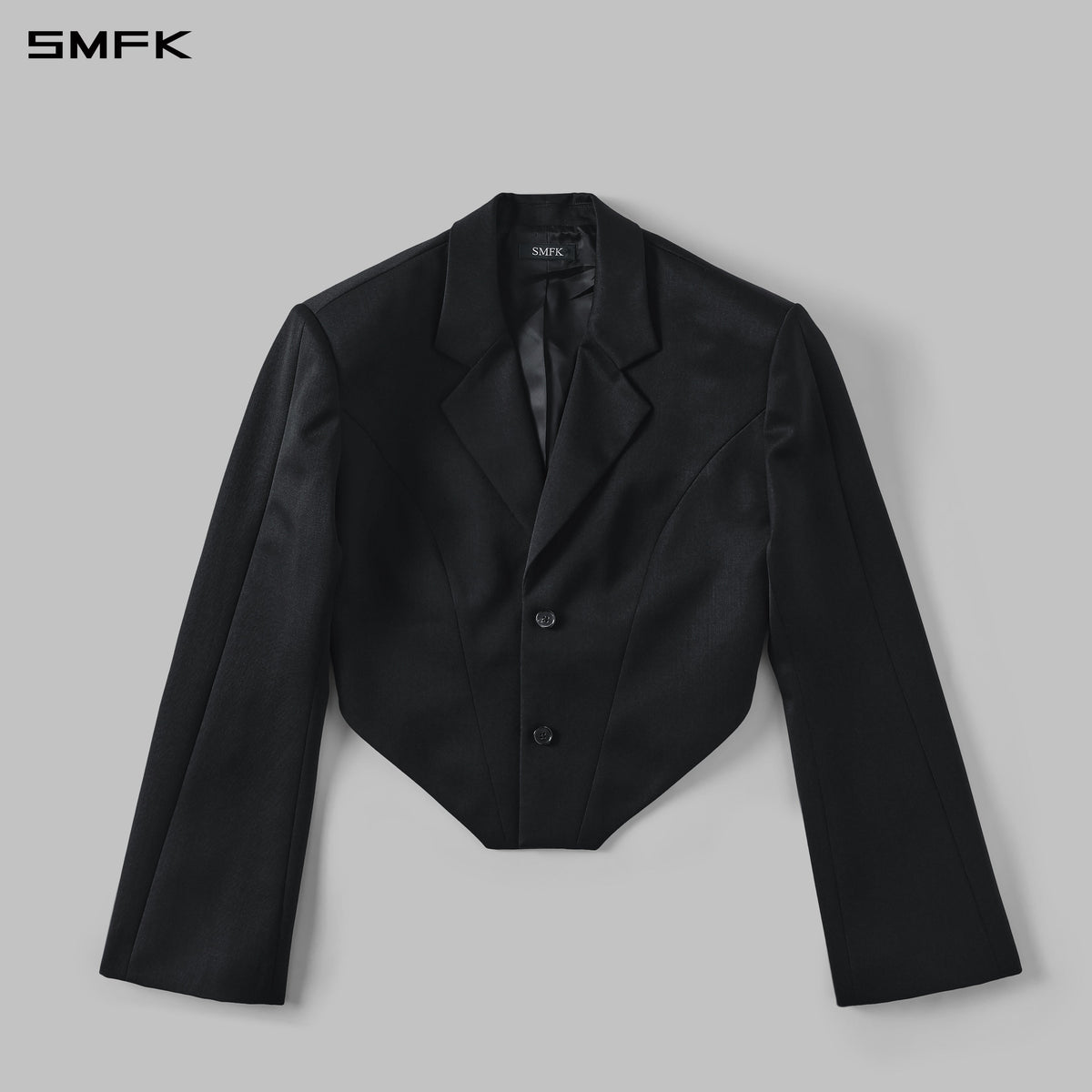 MYTH AEOLUS SYMMETRY CUT FORMAL SHORT SUIT/WOOL WILD BLACK