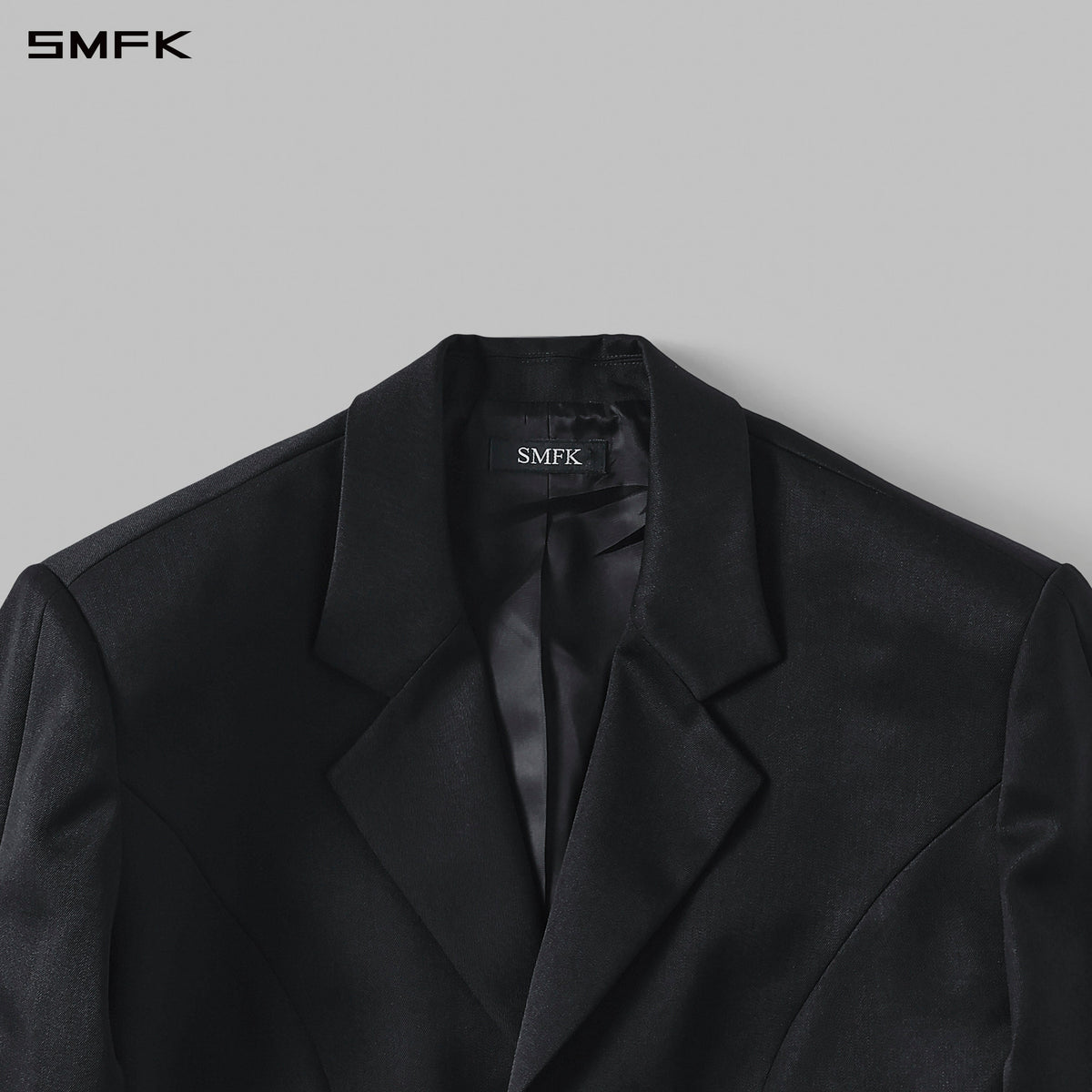 MYTH AEOLUS SYMMETRY CUT FORMAL SHORT SUIT/WOOL WILD BLACK