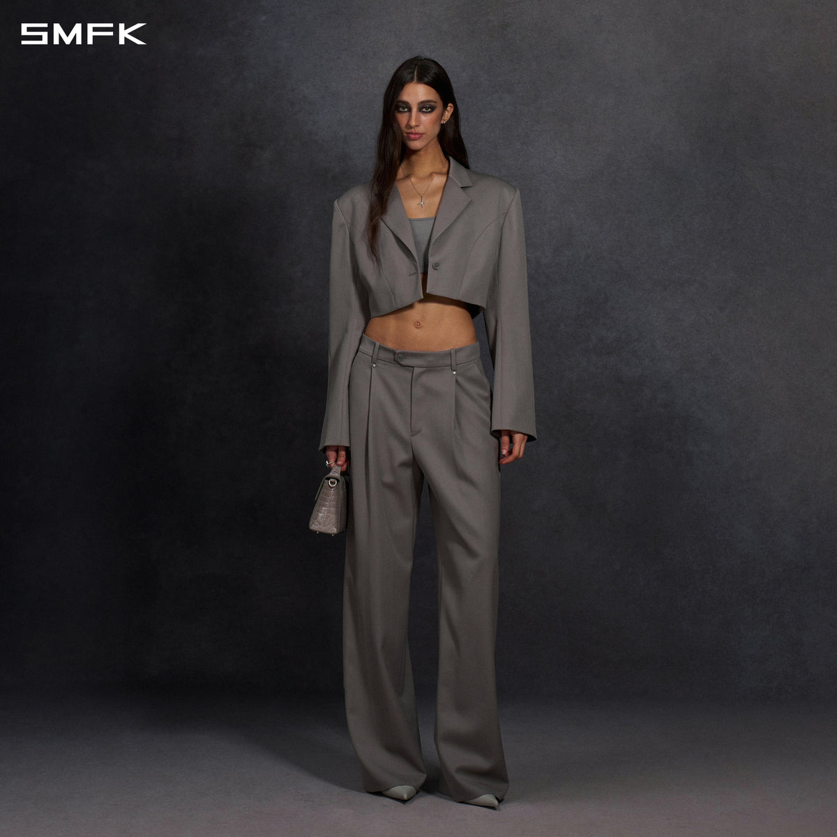 MYTH AEOLUS SYMMETRY SHORT SUIT/WOOL MIST GREY