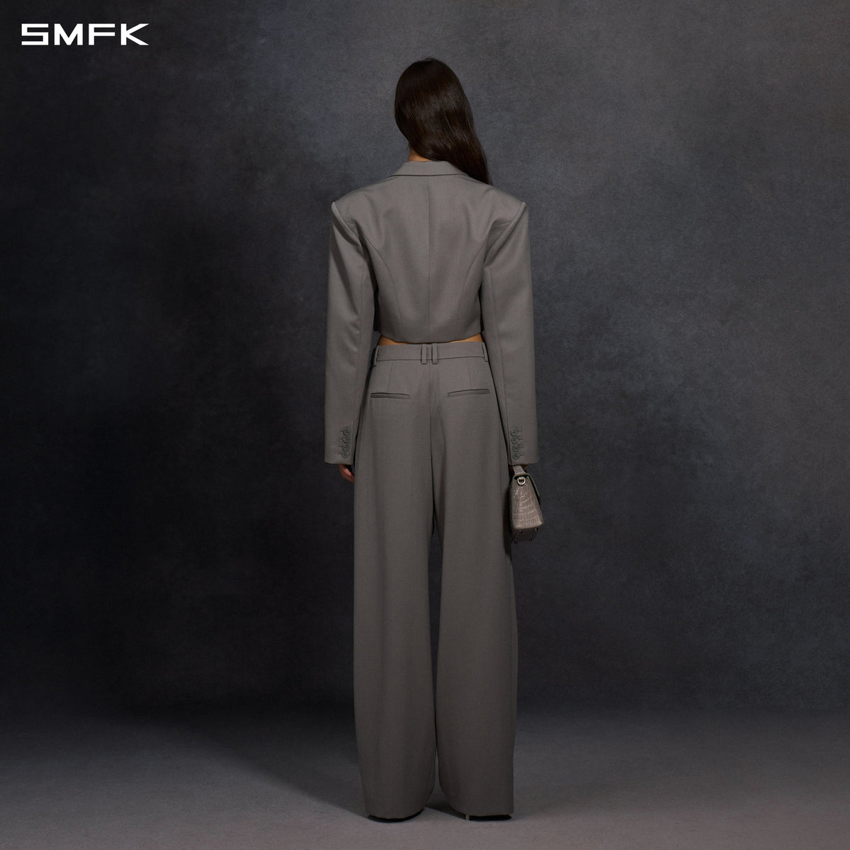 MYTH AEOLUS SYMMETRY SHORT SUIT/WOOL MIST GREY