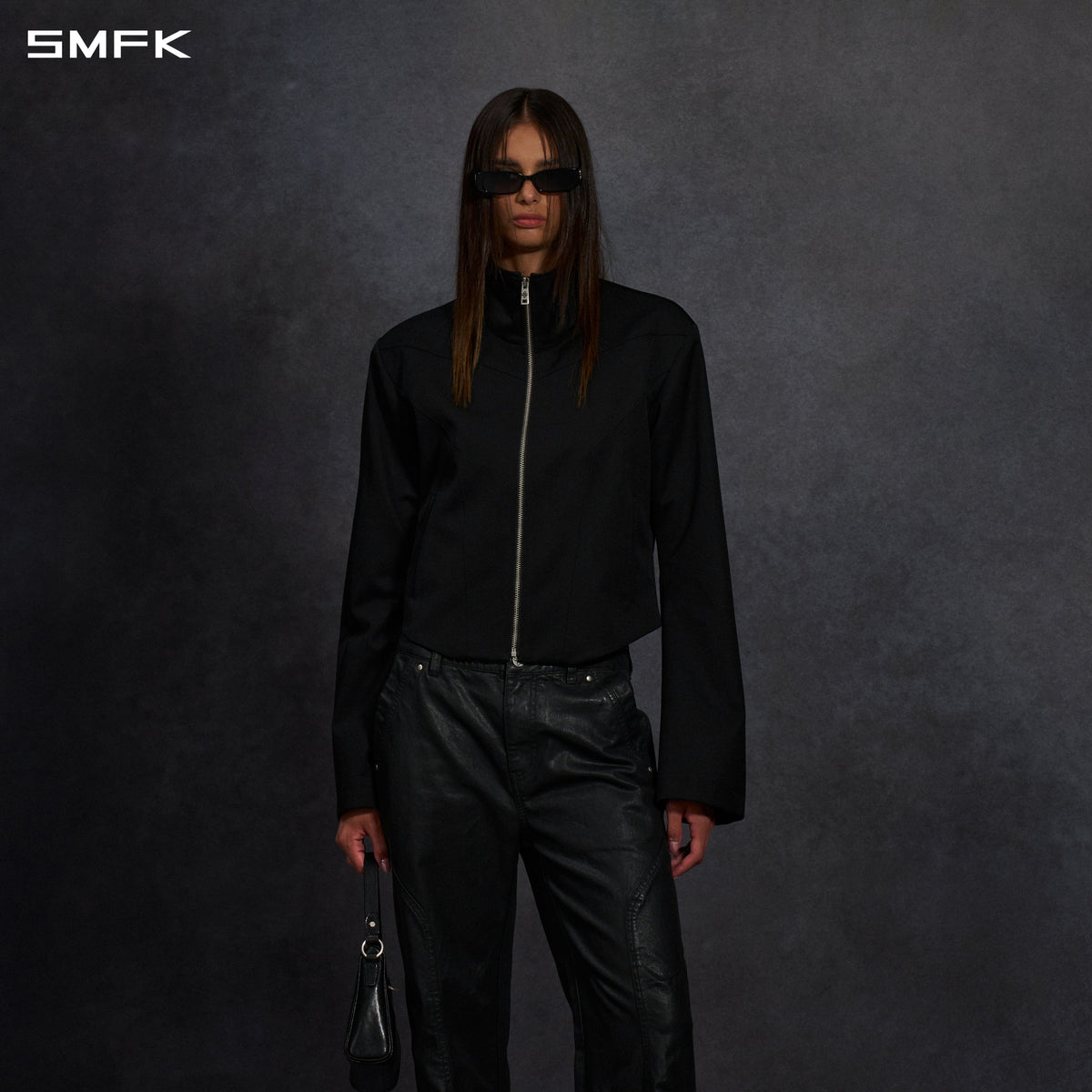 MYTH AEOLUS SYMMETRY FORMAL LAPEL JACKET/WOOL WILD BLACK