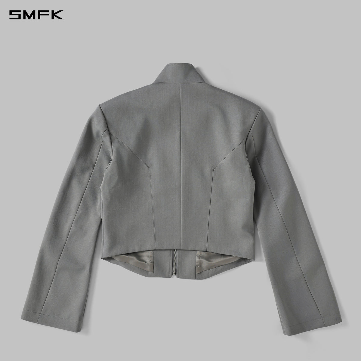 MYTH AEOLUS SYMMETRY FORMAL LAPEL JACKET/WOOL MIST GREY