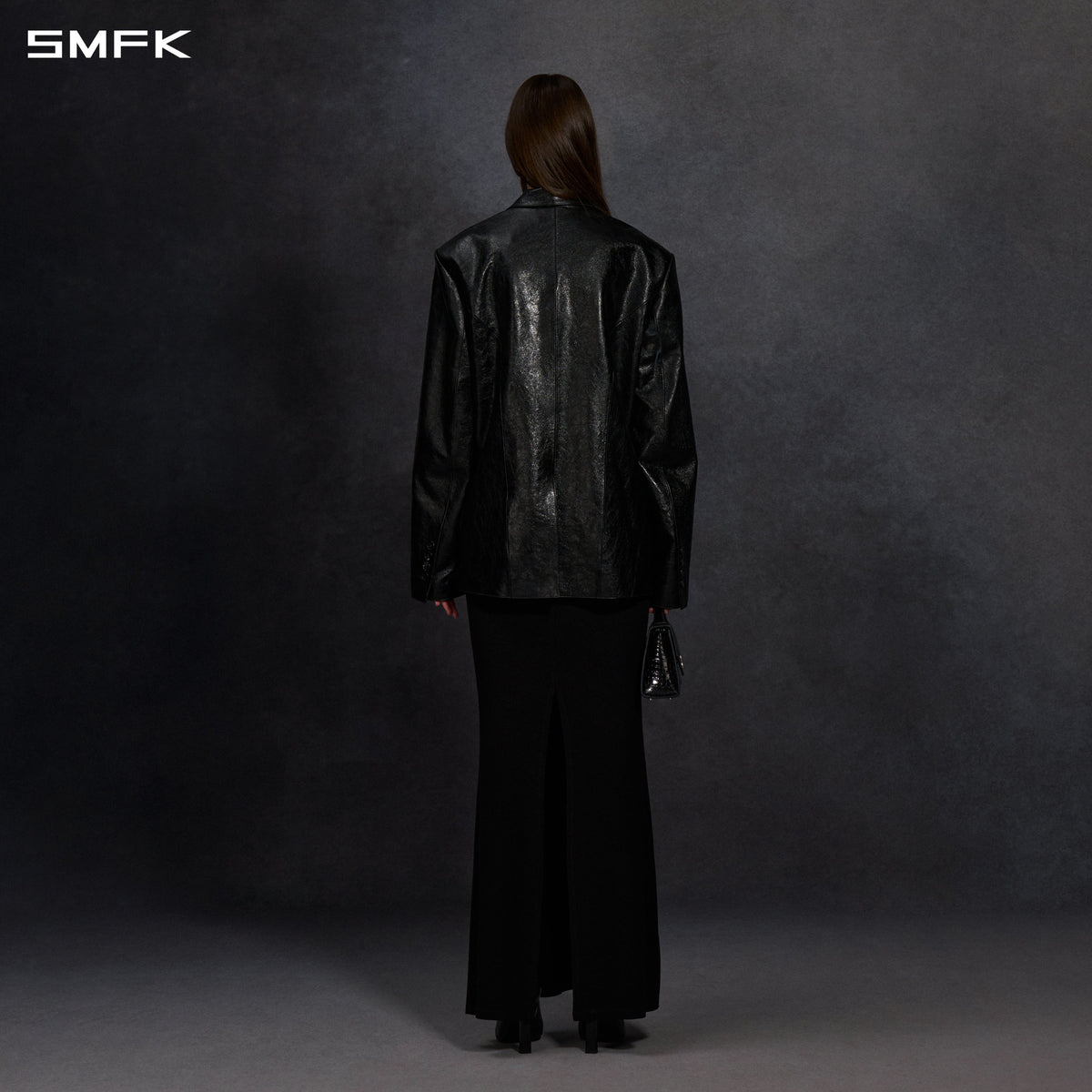 MYTH AEOLUS SYMMETRY LOOSE CHINESE FORMAL SUIT/LINEN/U MIDNIGHT BLACK