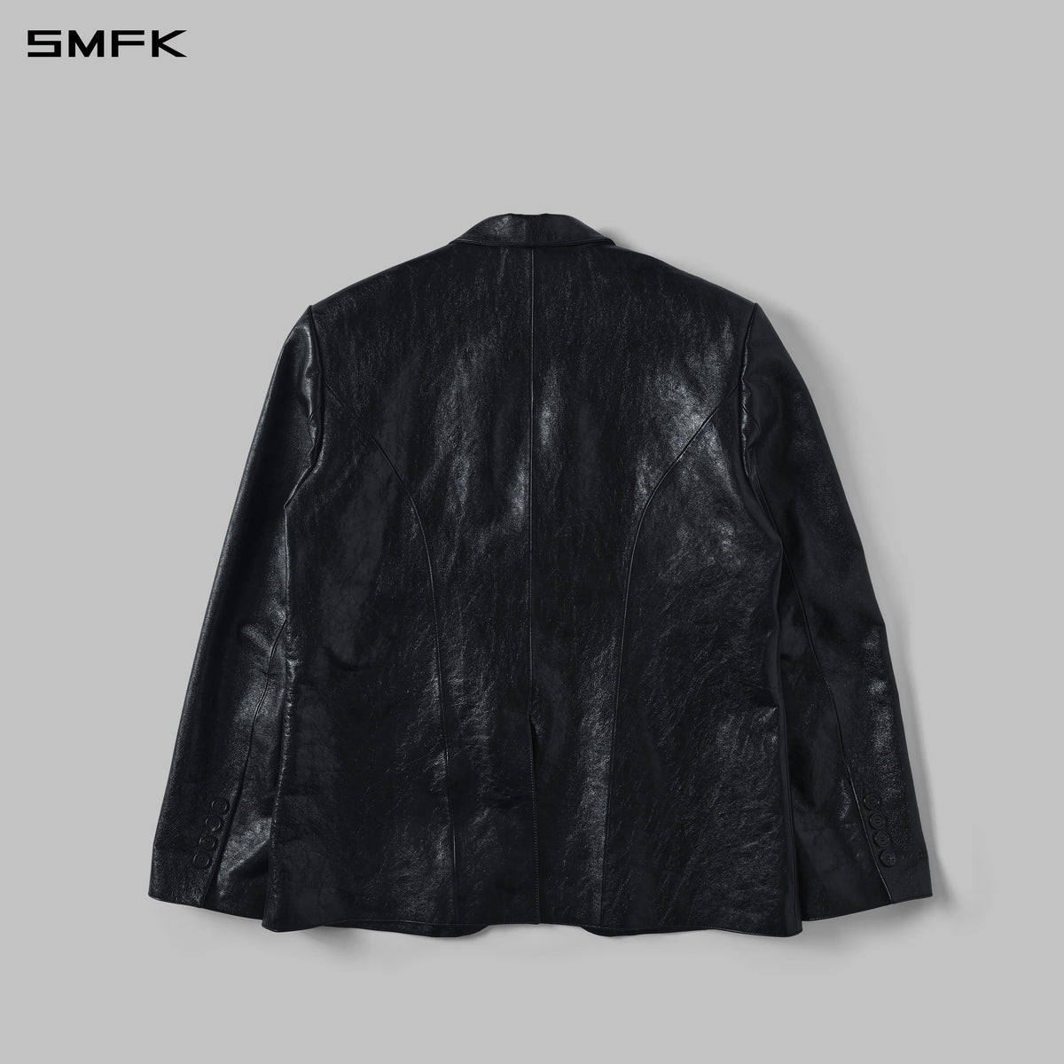 MYTH AEOLUS SYMMETRY LOOSE CHINESE FORMAL SUIT/LINEN/U MIDNIGHT BLACK