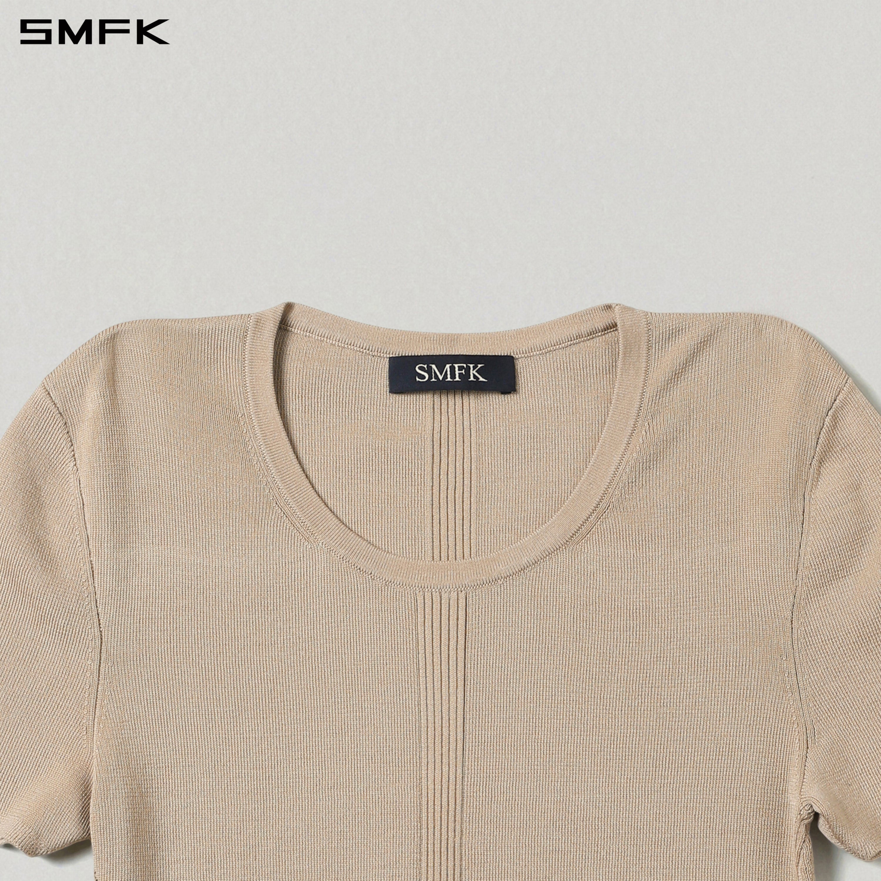 MYTH SIREN EVENING SLIM KNIT TEE/TENCEL+SILK FRESH SKIN
