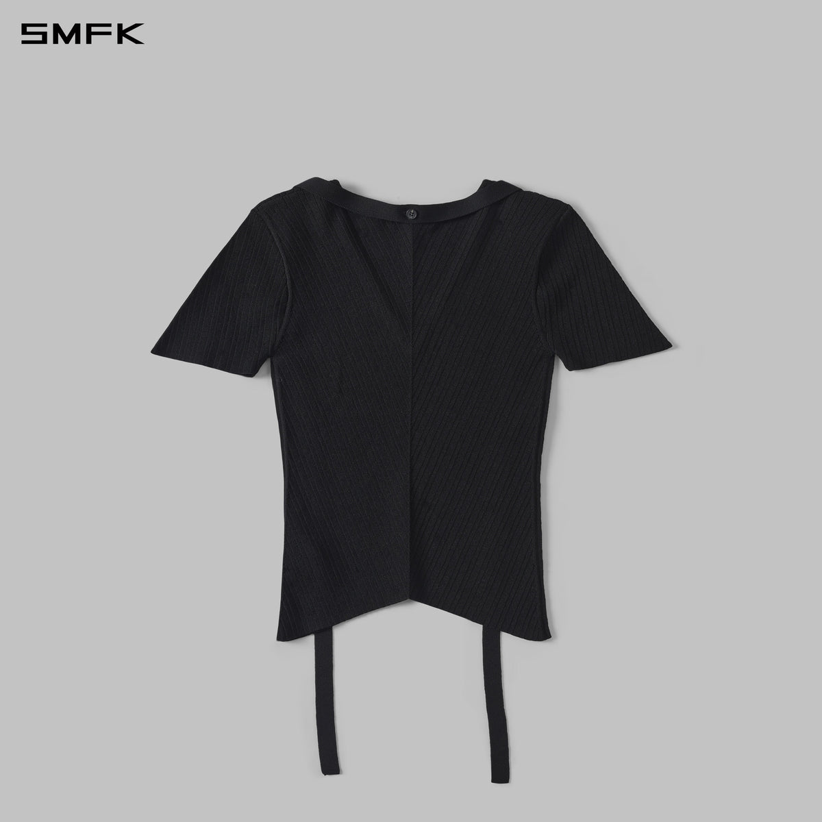 MYTH AEOLUS EVENING KNIT TEE /LENZING TENCEL+SILK+COTTON WILD BLACK
