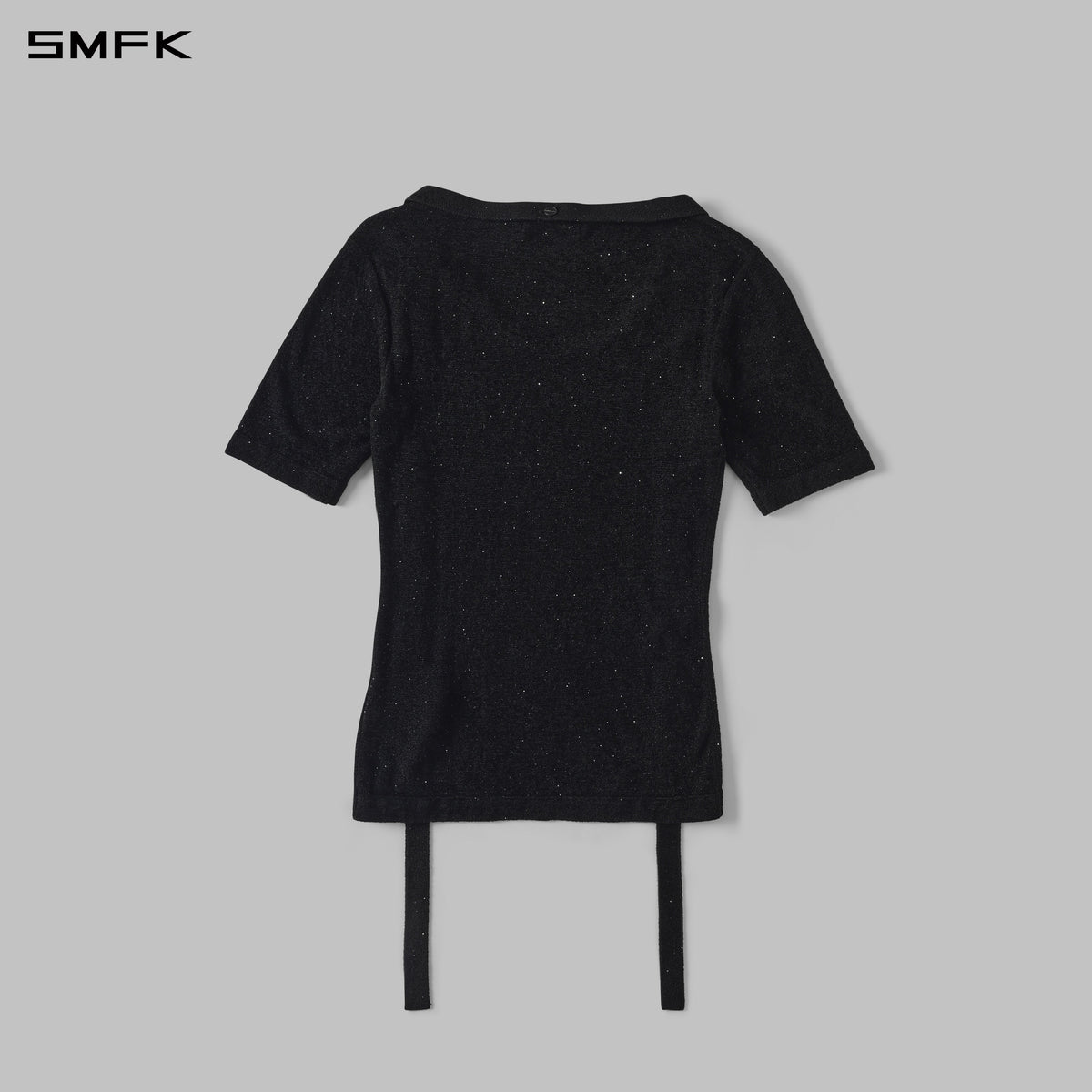 MYTH AEOLUS GALAXY EVENING KNIT TEE/STARRY VELVET GALAXY BLACK