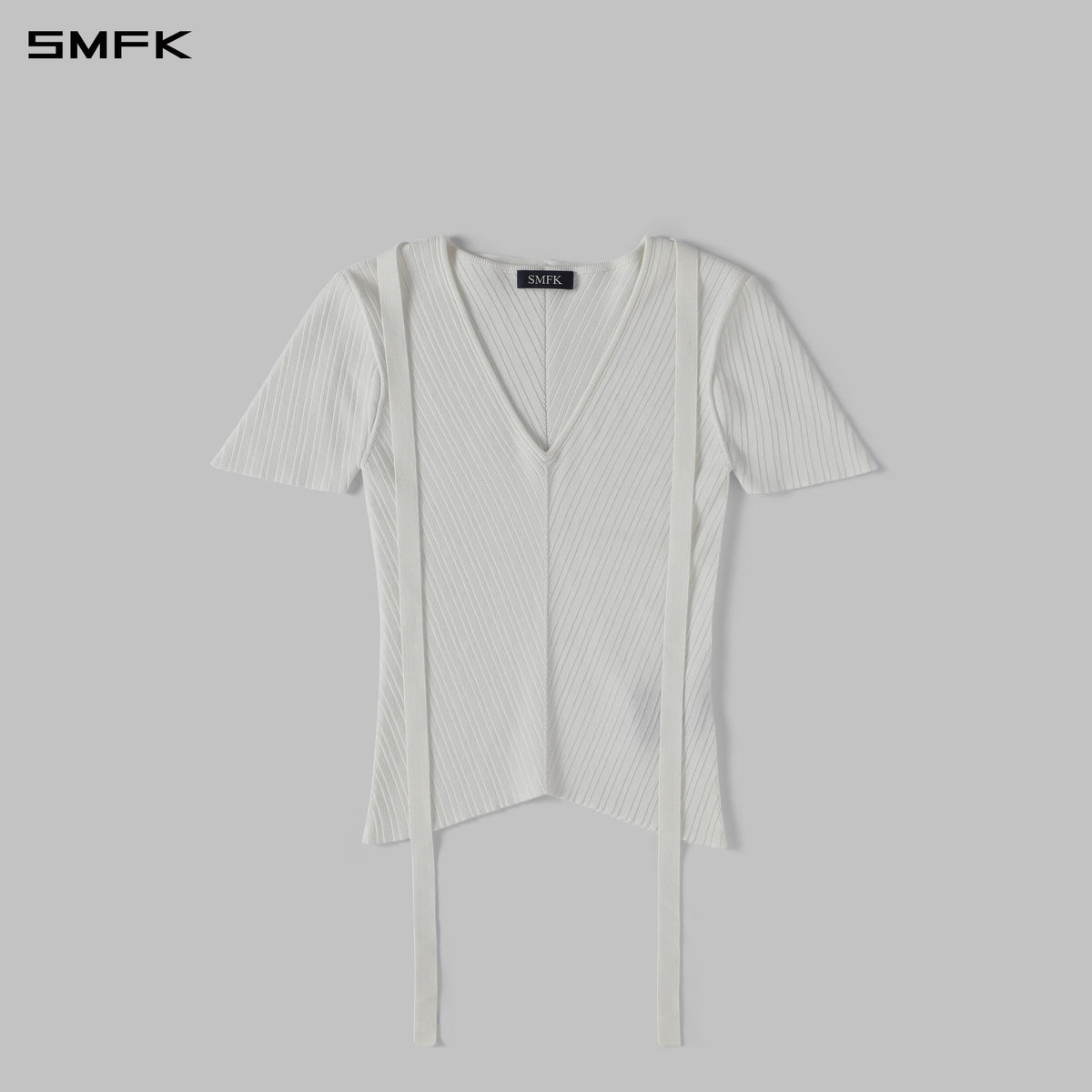MYTH AEOLUS EVENING KNIT TEE /LENZING TENCEL+SILK+COTTON CLOUD WHITE
