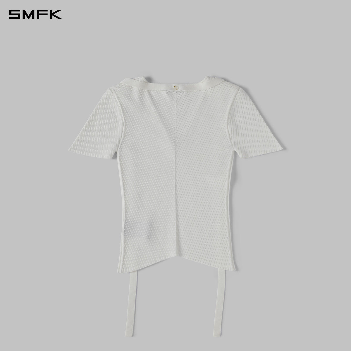 MYTH AEOLUS EVENING KNIT TEE /LENZING TENCEL+SILK+COTTON CLOUD WHITE