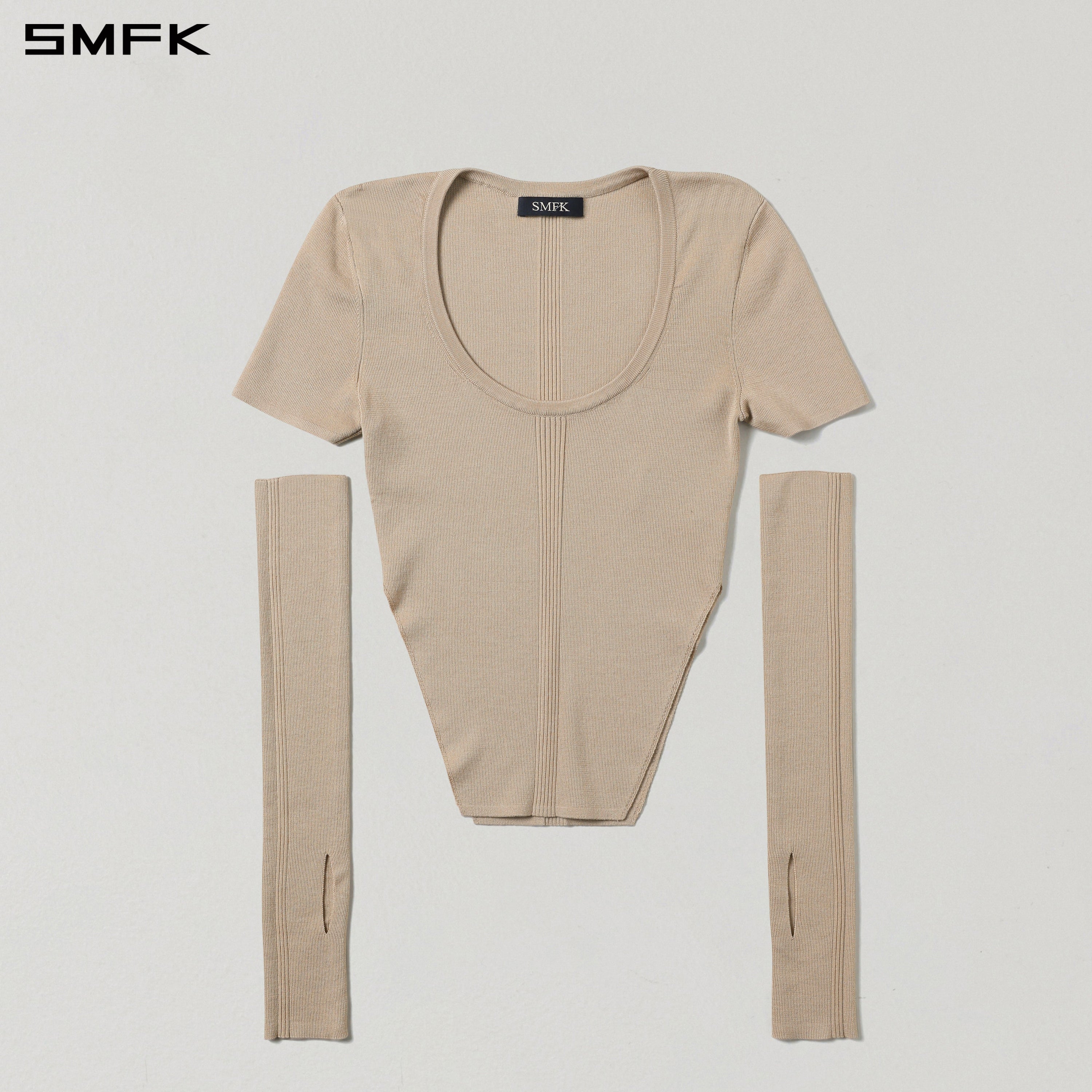 MYTH SIREN SLIM KNIT TEE/TENCEL+SILK FRESH SKIN