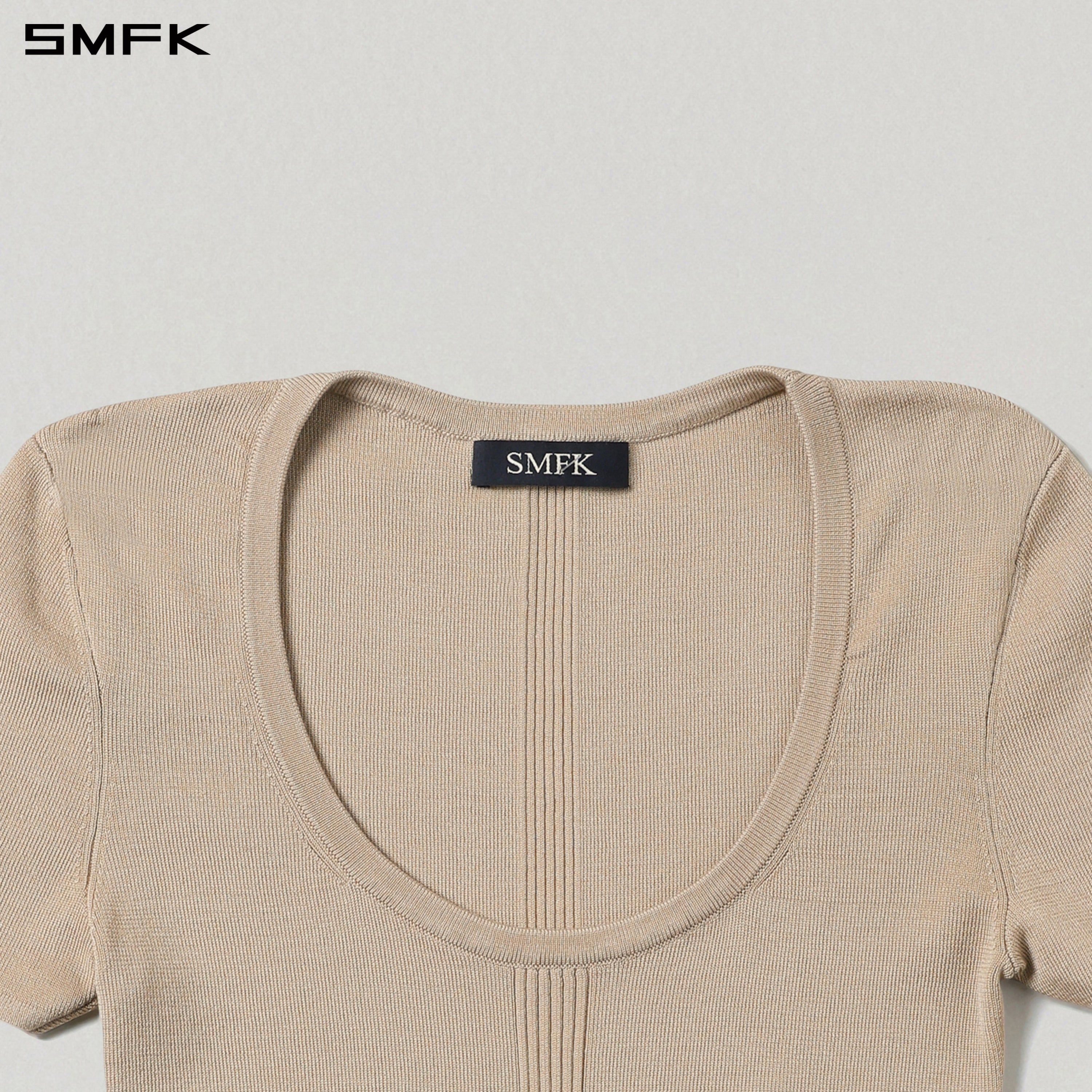 MYTH SIREN SLIM KNIT TEE/TENCEL+SILK FRESH SKIN