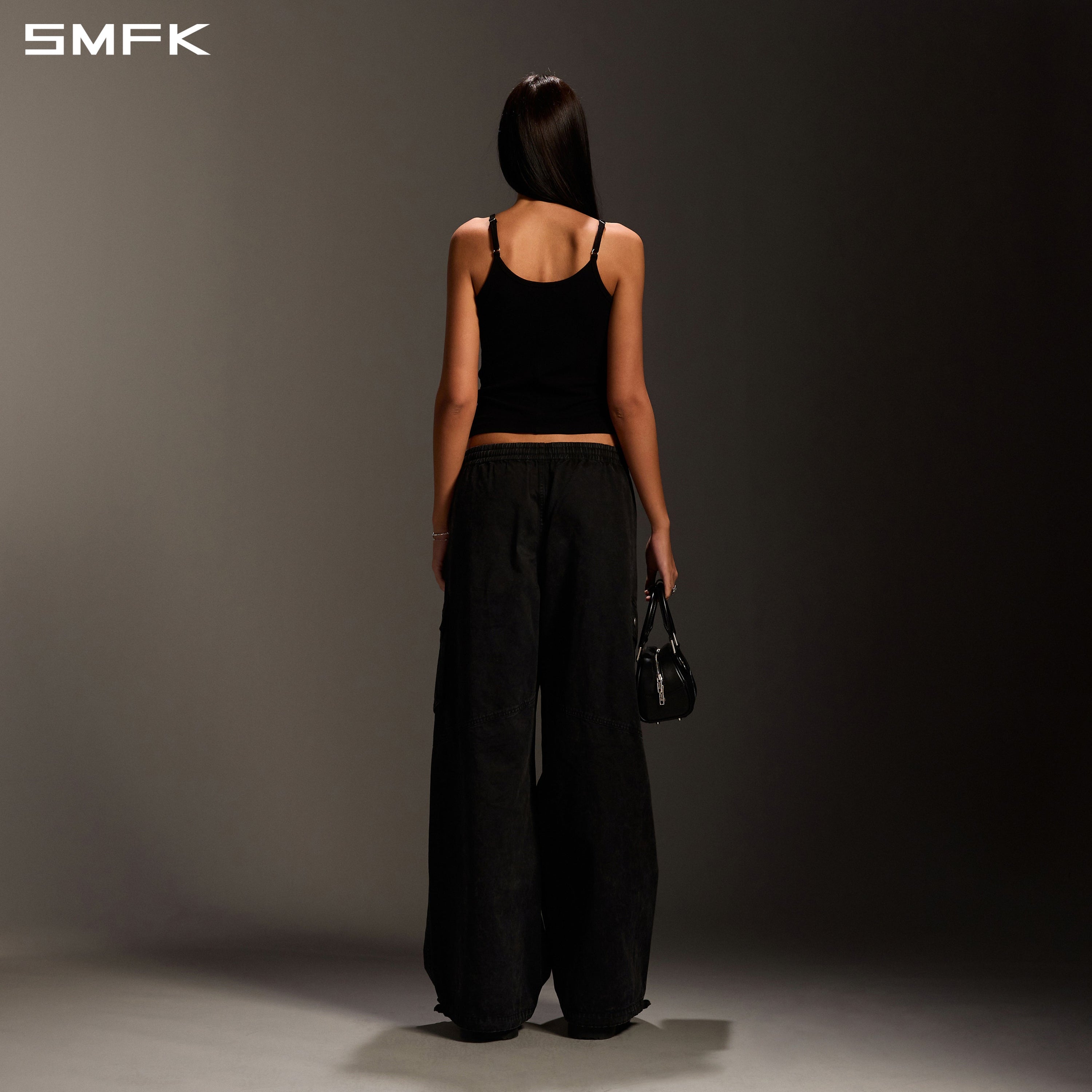 PERMANENT INFINITY SPORTS CAMISOLE/ACETATE+VISCOSE+ACRYLIC+SPANDEX+WOOL WILD BLACK